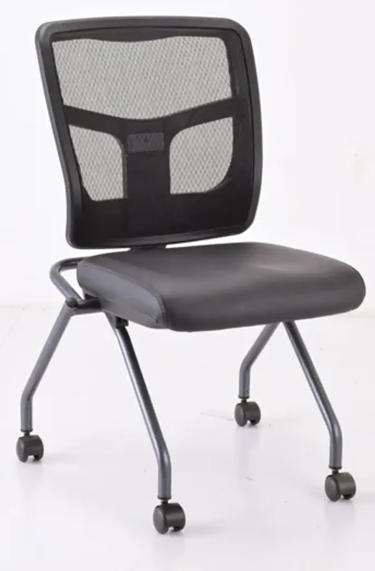 CoolMesh Armless Nesting Chair with Titanium Gray Frame