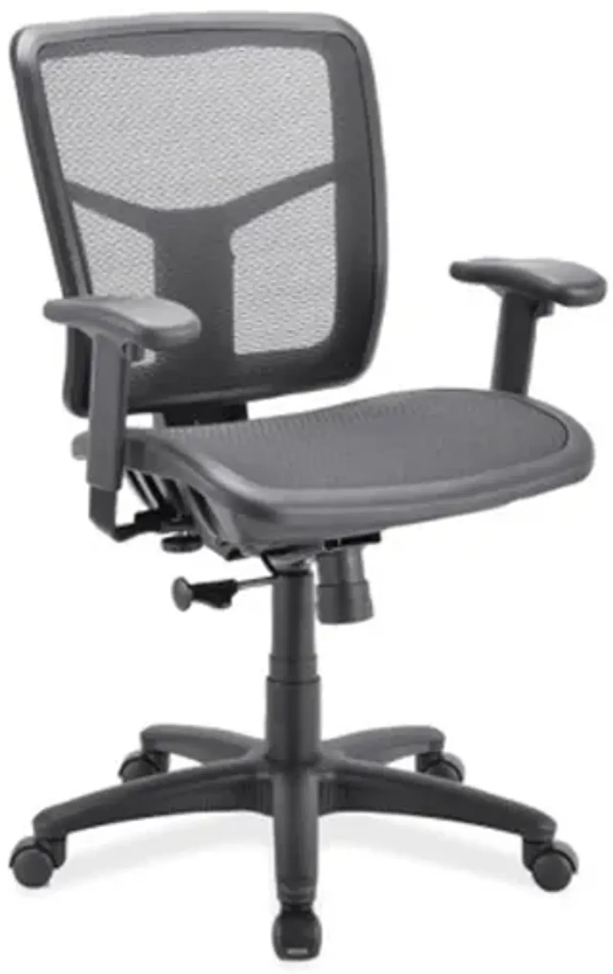 CoolMesh Basic Task Chair with Fabric Seat and Black Frame