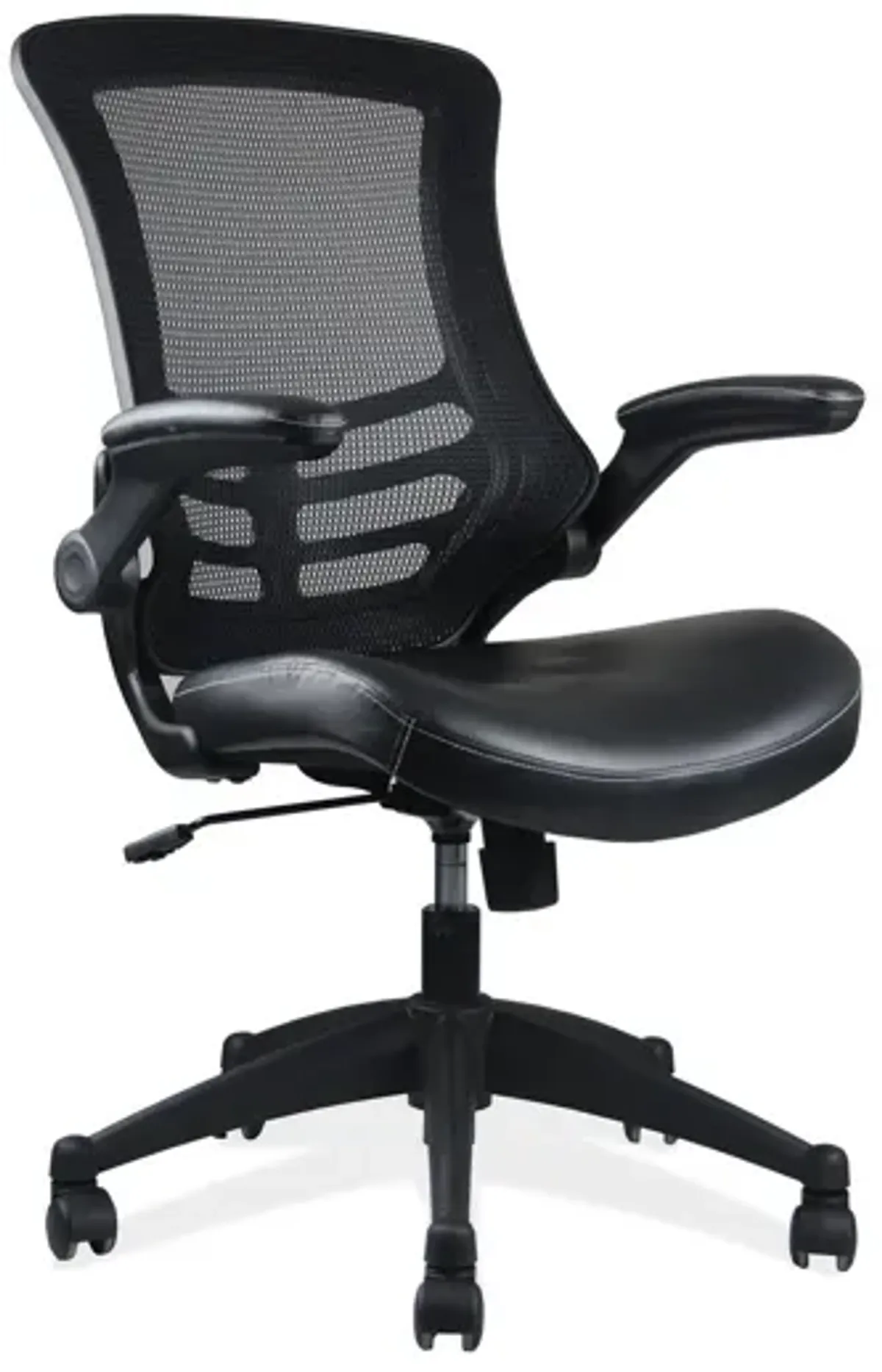 Serene Flip Arm Mesh Back Task Chair with Black Frame