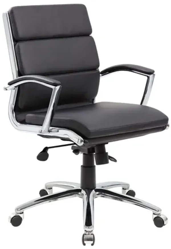 OfficeSource | Merak | Executive Mid Back with Chrome Frame