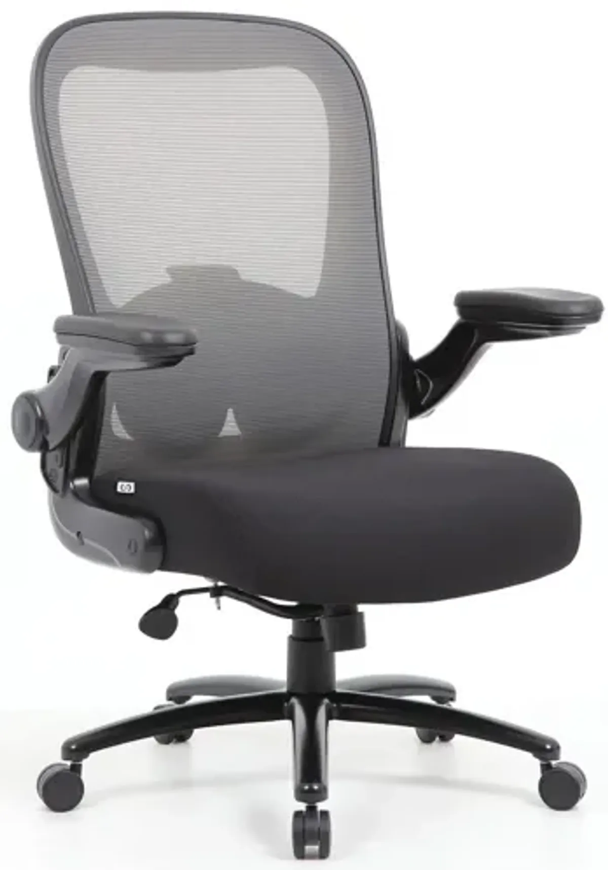 OfficeSource | Ryde | Big & Tall High Back Mesh Task Chair with Flip Arm