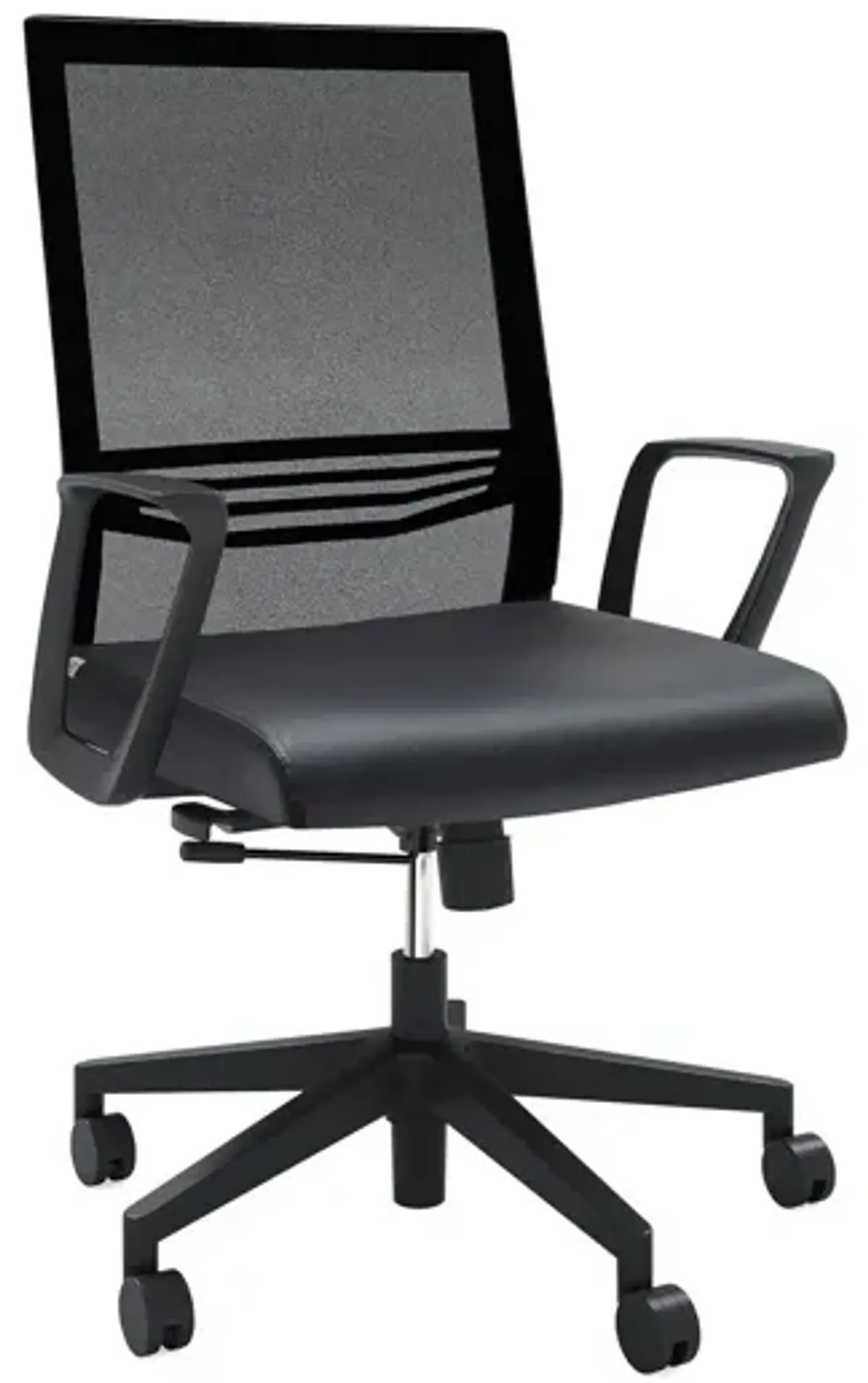 OfficeSource | Oslo | Mid-Back Mesh Conference Chair with Fixed Arms