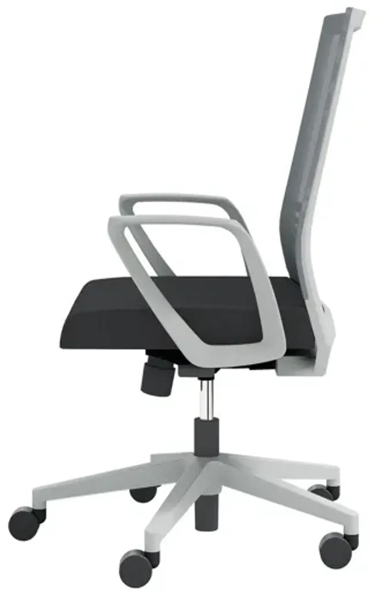 OfficeSource | Oslo | Mid-Back Mesh Conference Chair with Fixed Arms
