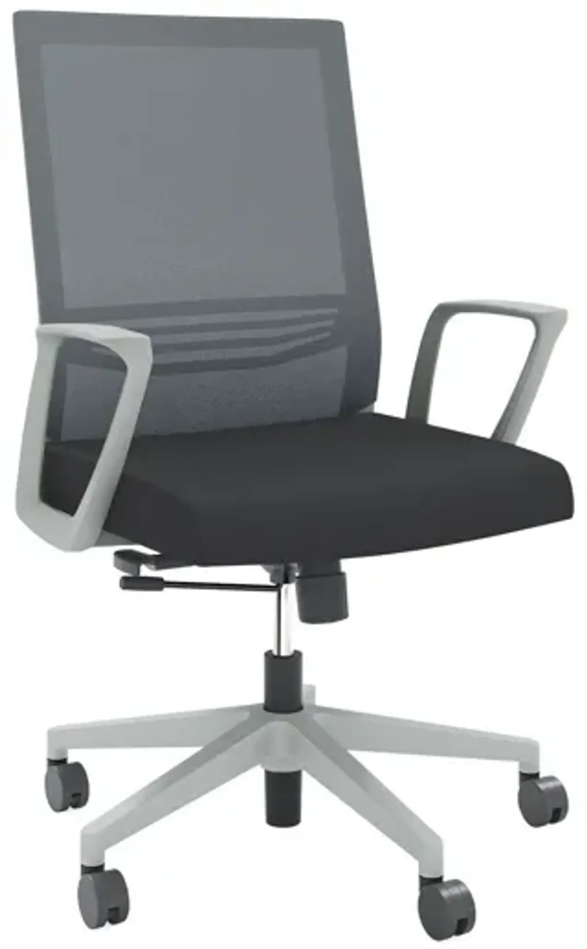 OfficeSource | Oslo | Mid-Back Mesh Conference Chair with Fixed Arms