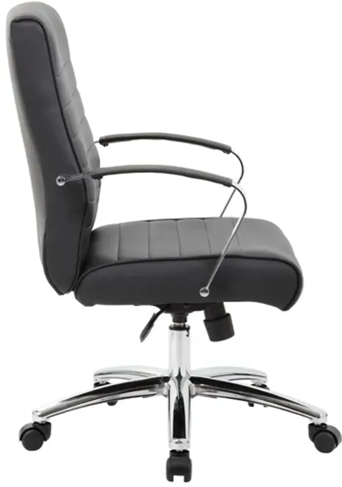 OfficeSource | Studio | Mid Back Chair with Chrome Frame