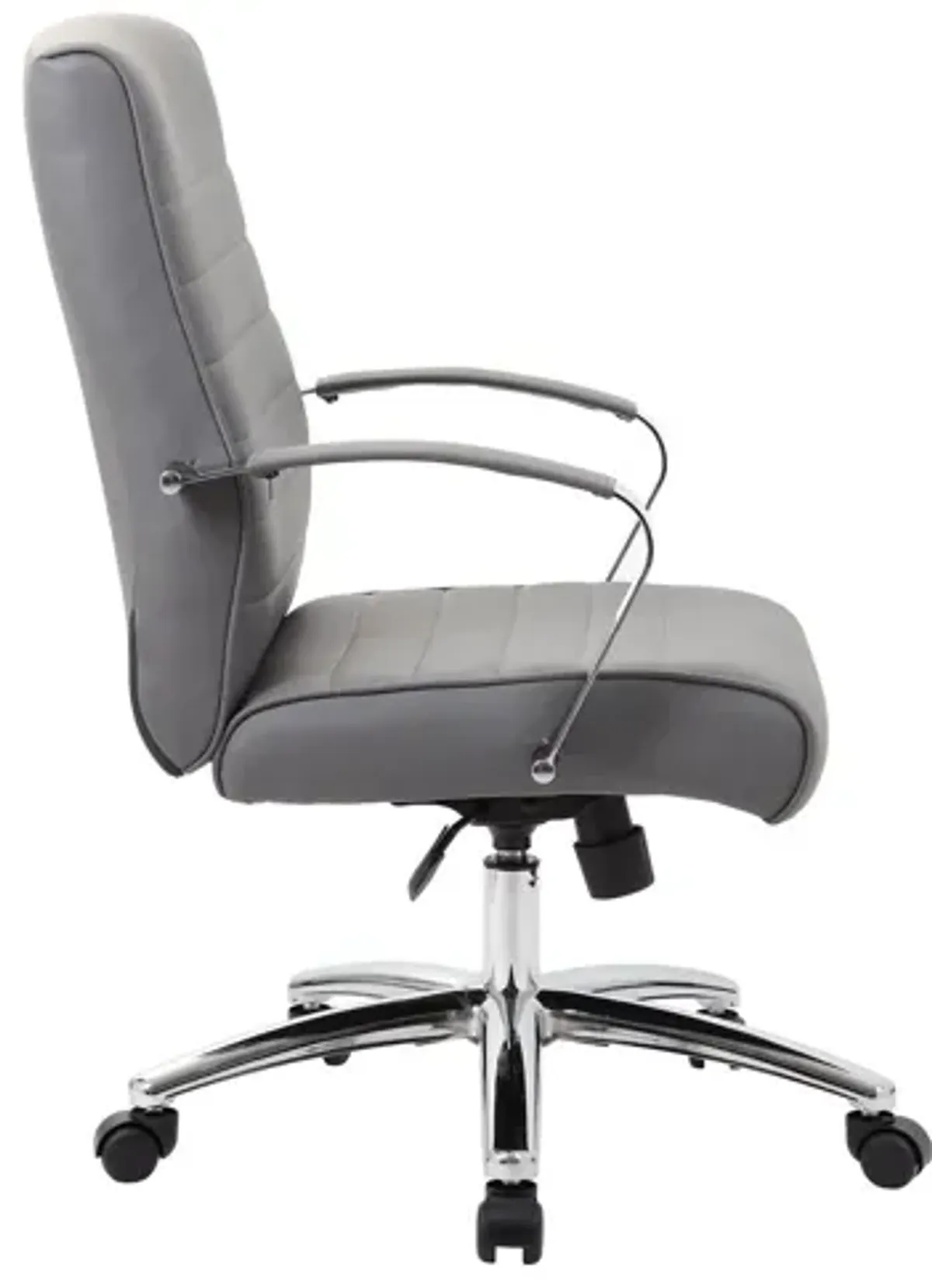 OfficeSource | Studio | Mid Back Chair with Chrome Frame
