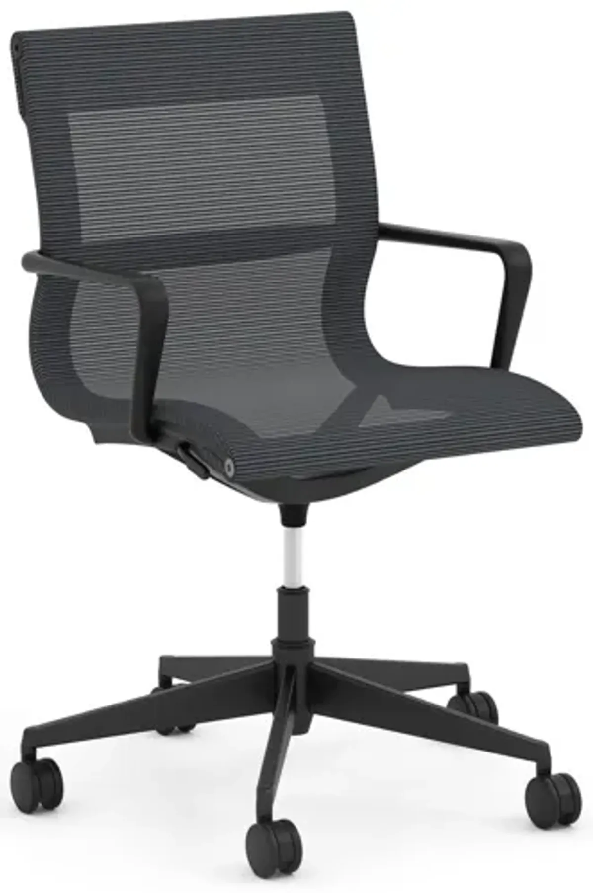 OfficeSource | Franklin Collection | Mesh Swivel Chair with Black Frame