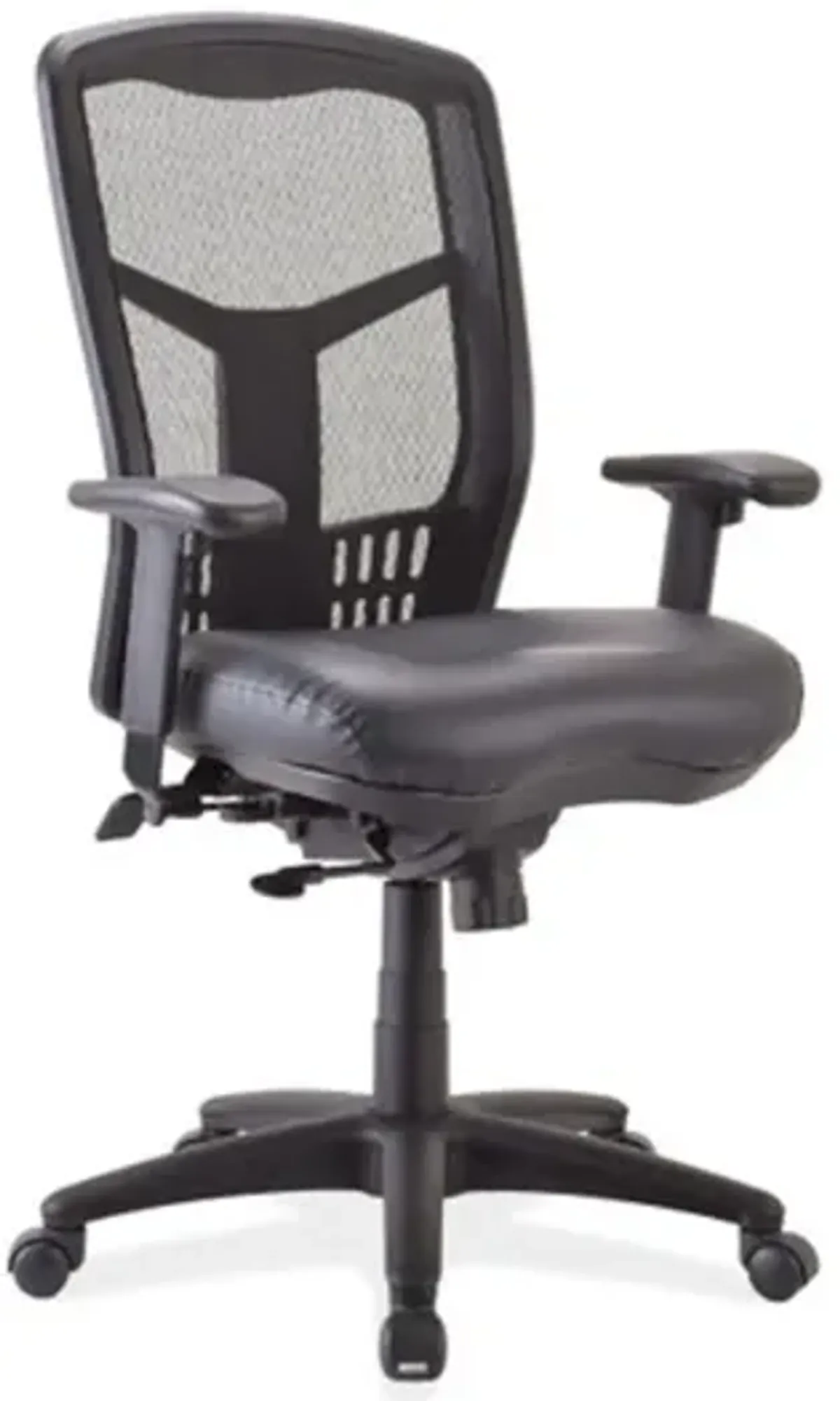 OfficeSource CoolMesh Synchro, High Back Mesh Chair with Seat Slider and Black Frame