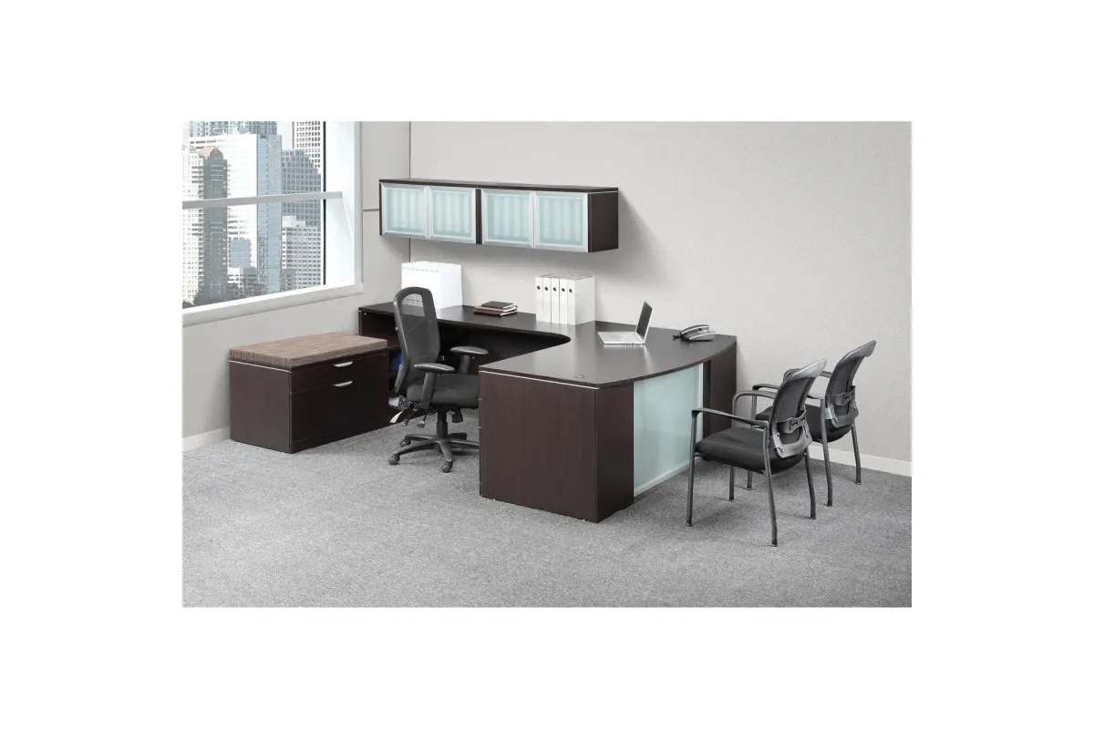 OfficeSource | CoolMesh Collection | Multi-Function High Back with Seat Slider and Black Frame