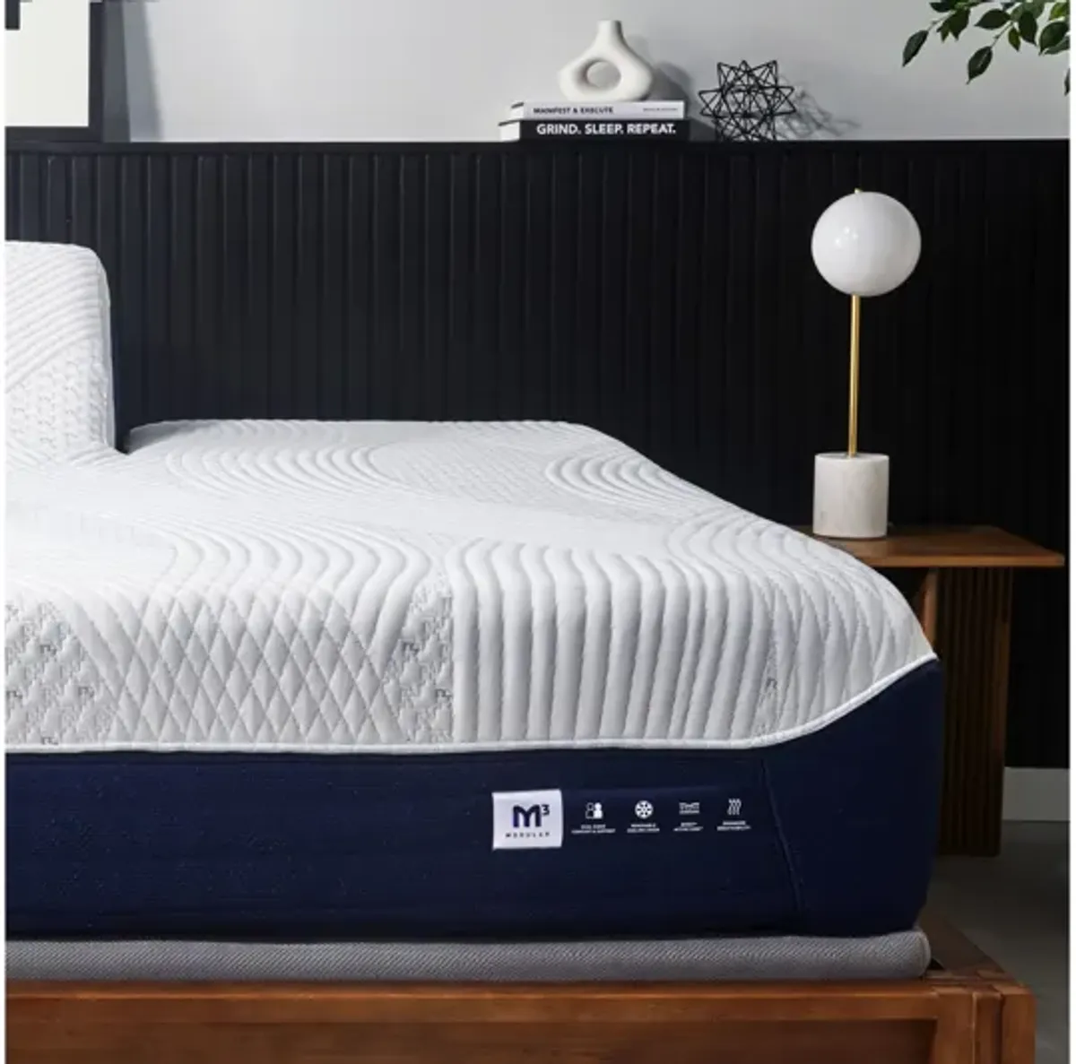 Bedgear® M3 Performance® Hybrid 0.0-2.0 Split Head Queen 12" Mattress