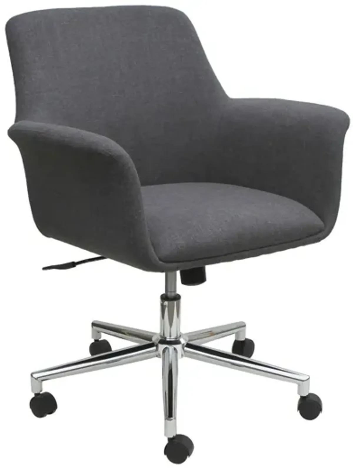 OfficeSource Bolster Collection Mid Back Swivel Chair with 5 Star Chrome Base