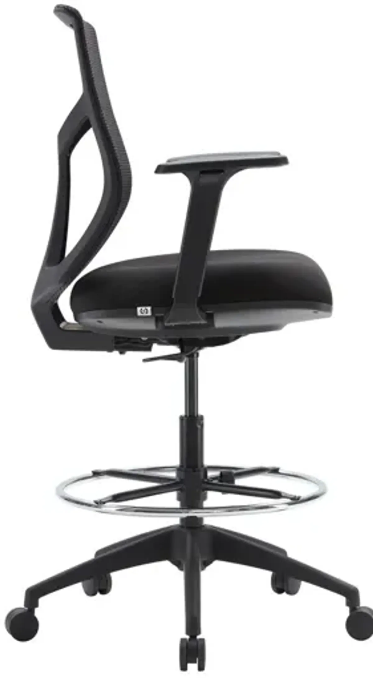 OfficeSource Starlight Mid Back Stool with Black Frame