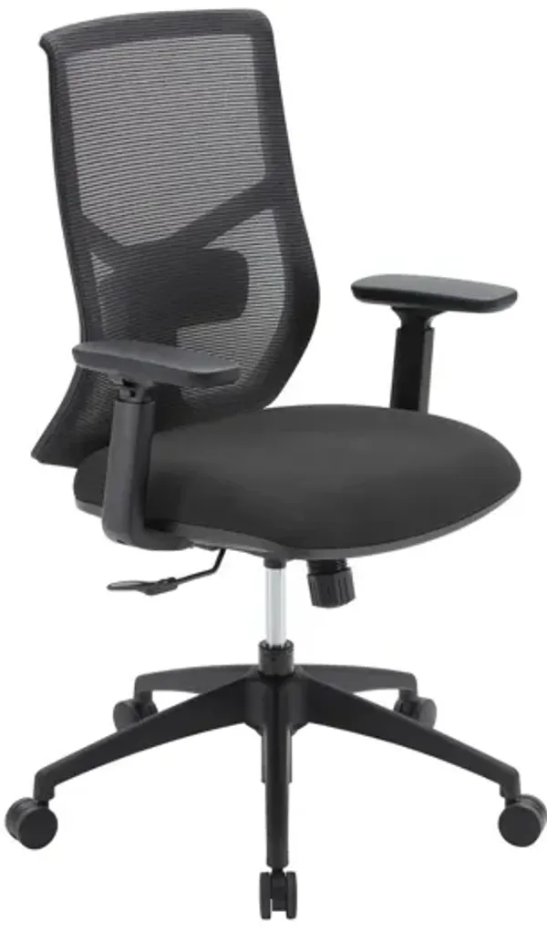 OfficeSource Starlight High Back Basic Task Chair with Black Frame