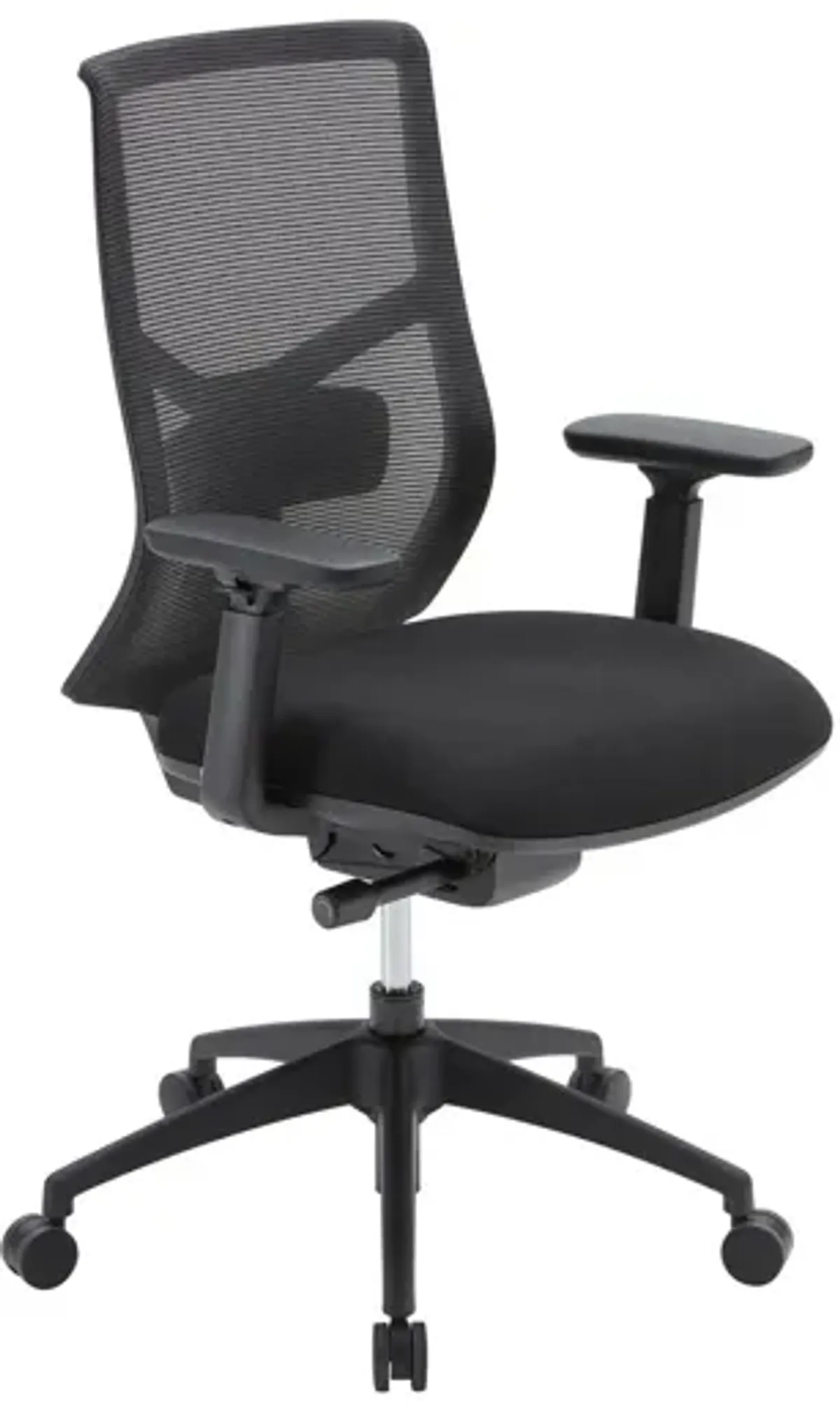 OfficeSource Starlight High Back Max Task Chair with Black Frame and Seat Slider