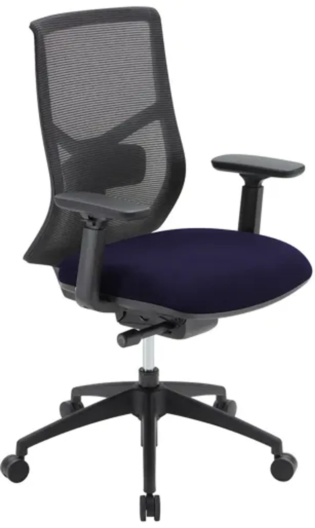 OfficeSource Starlight High Back Max Task Chair with Black Frame and Seat Slider