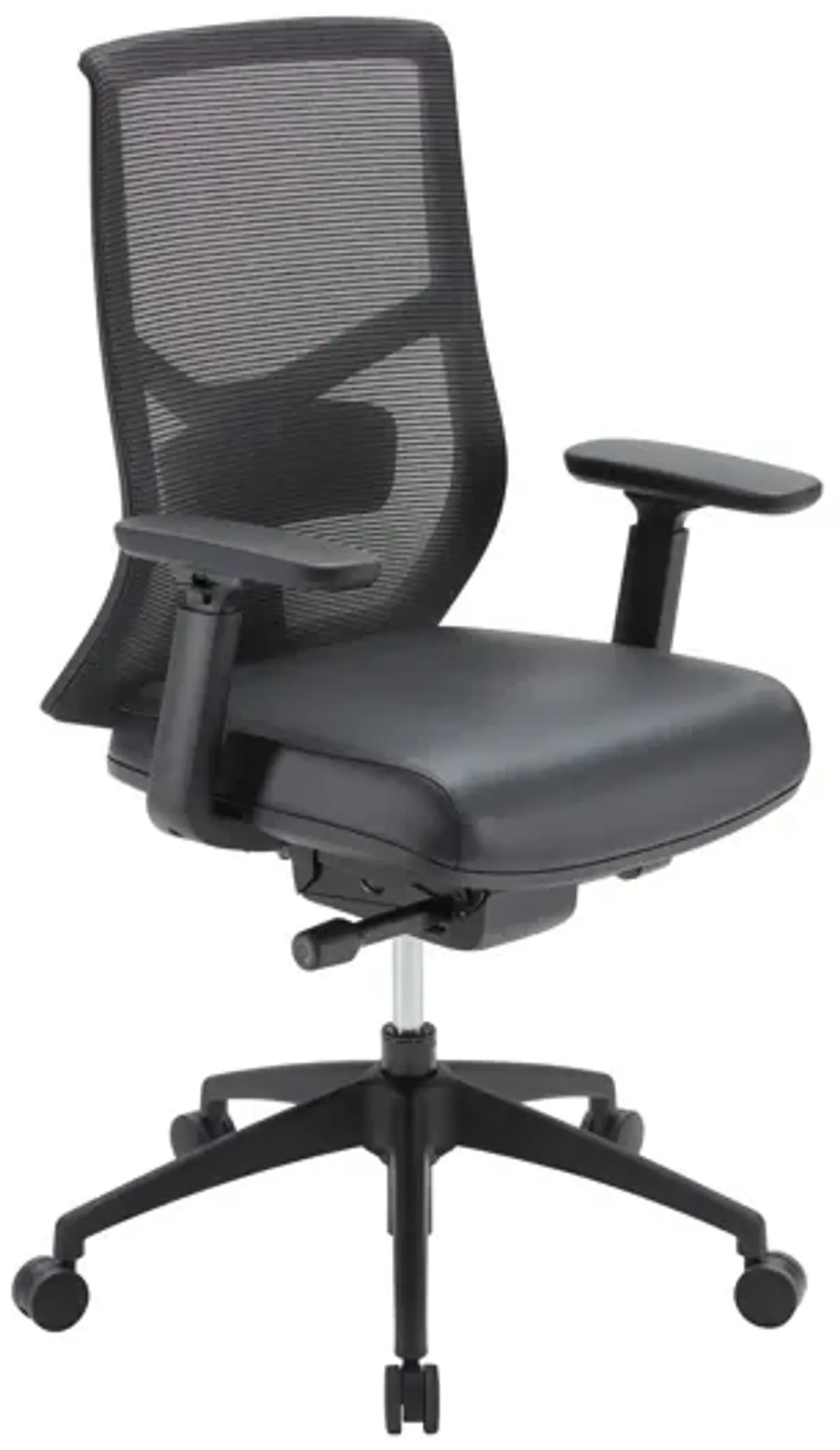 OfficeSource Starlight High Back Max Task Chair with Black Frame and Seat Slider