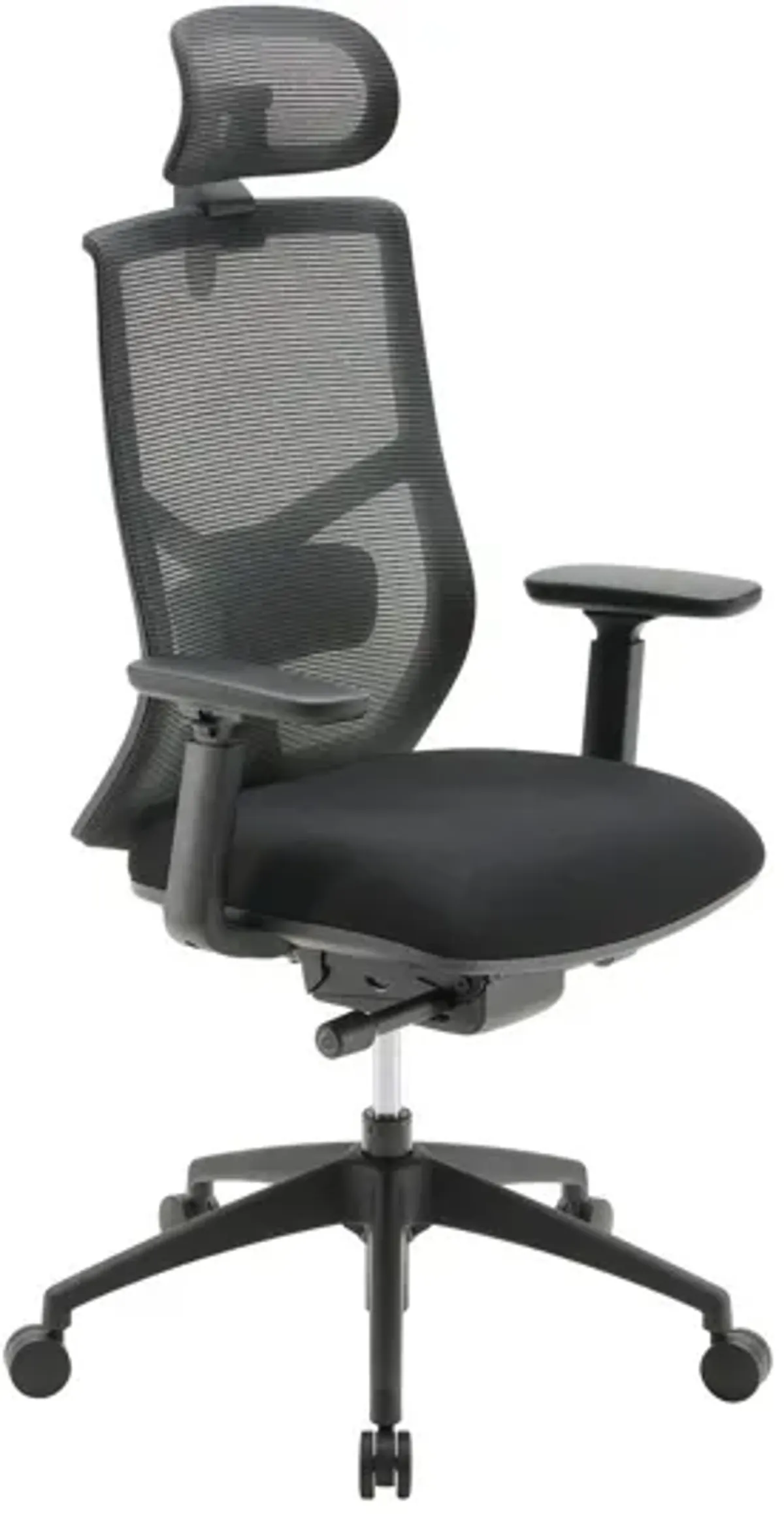 OfficeSource Starlight High Back Luxe Task Chair with Black Frame and Seat Slider