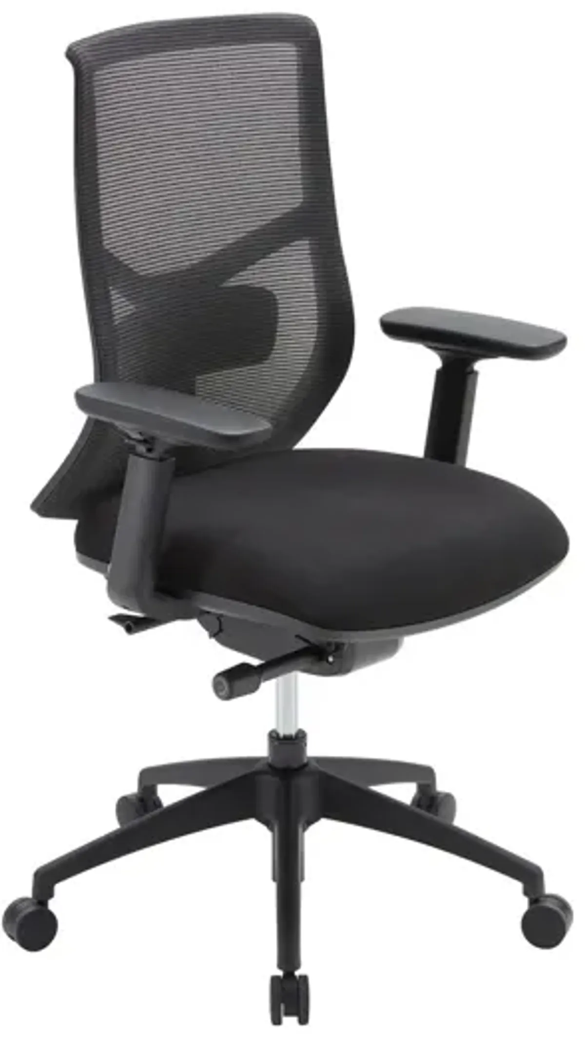 OfficeSource Starlight High Back Luxe Task Chair with Black Frame and Seat Slider