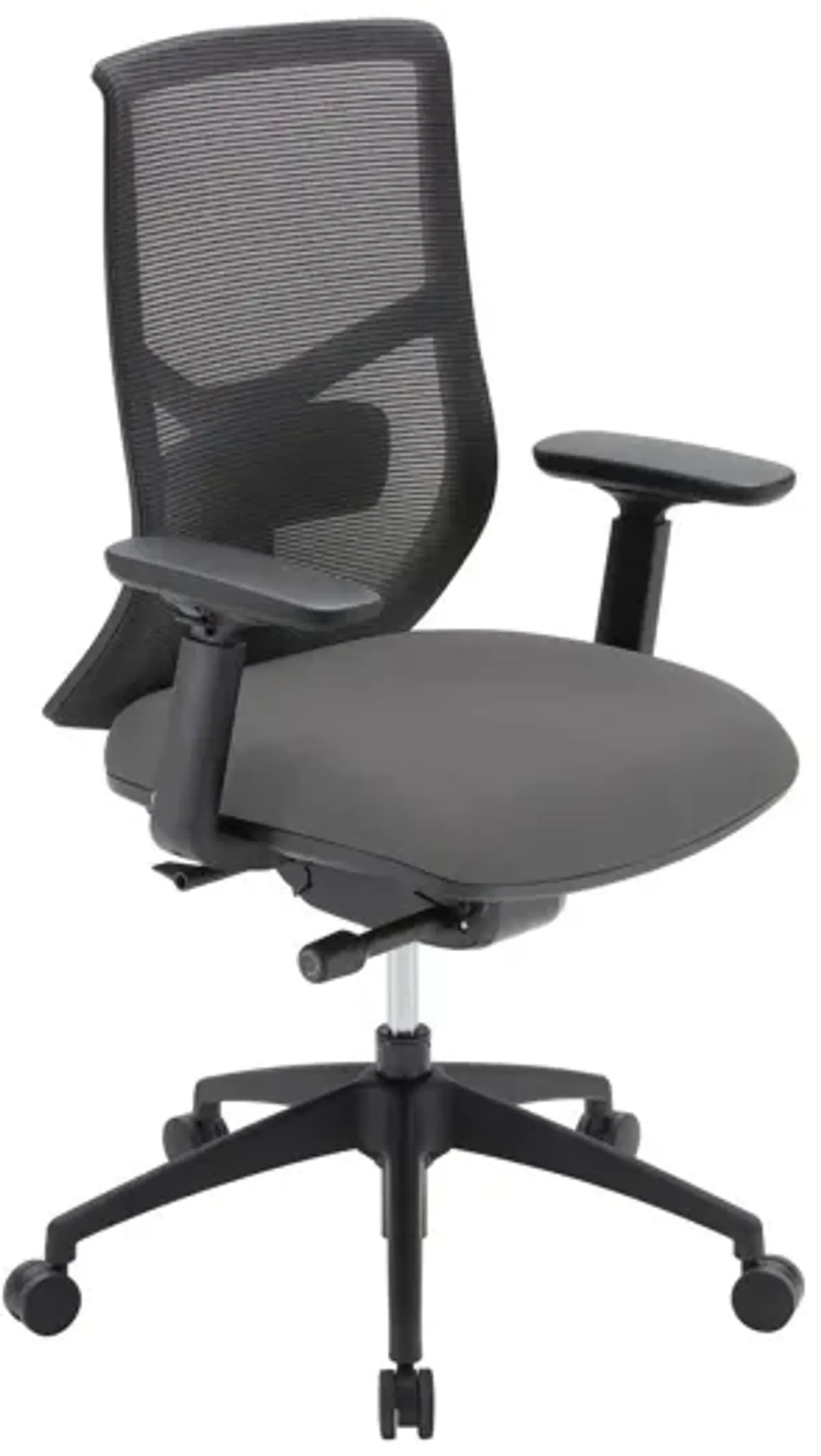 OfficeSource Starlight High Back Luxe Task Chair with Black Frame and Seat Slider