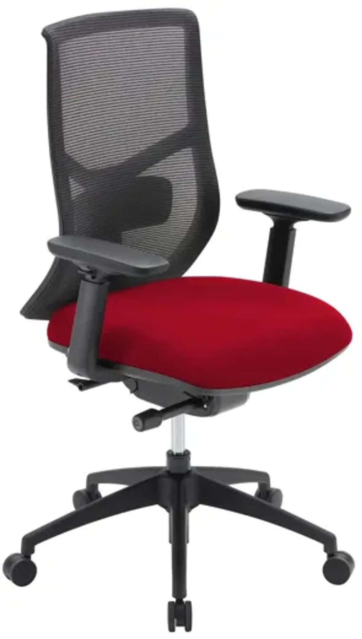 OfficeSource Starlight High Back Luxe Task Chair with Black Frame and Seat Slider