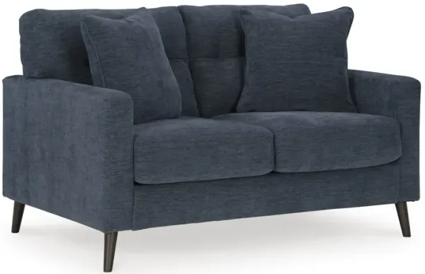 Bixler Navy Loveseat