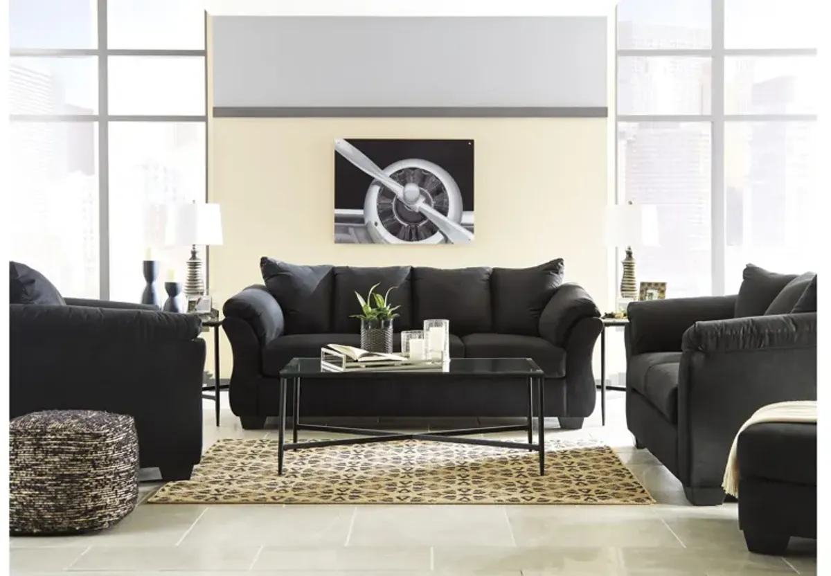 Darcy Black 8-Piece Living Room Set