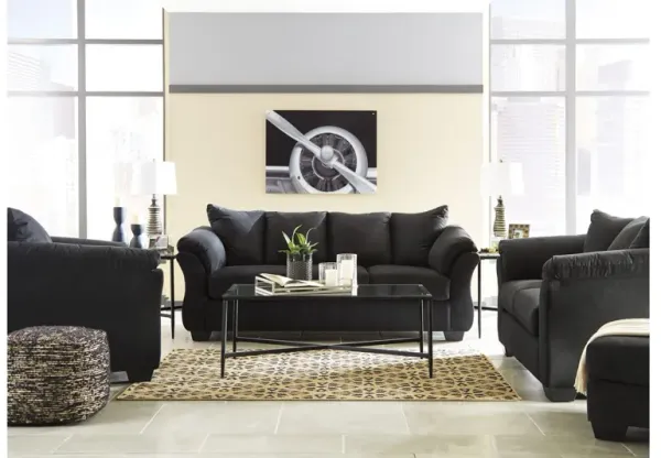 Darcy Black 8-Piece Living Room Set