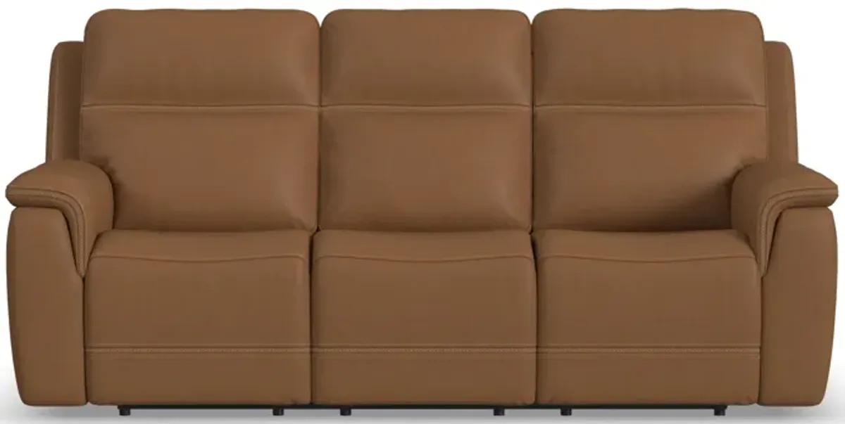 Stephen Brown Leather Triple Power Reclining Sofa