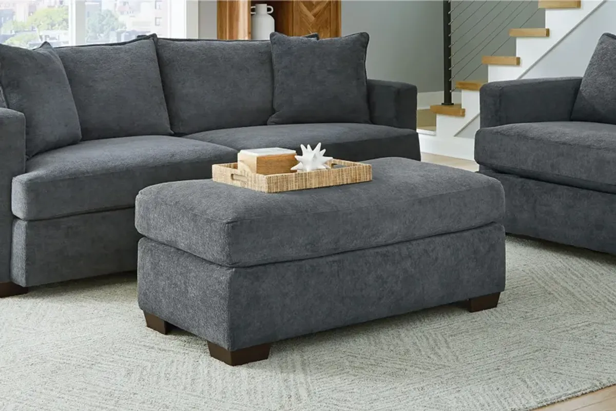 Colors Grey Ottoman