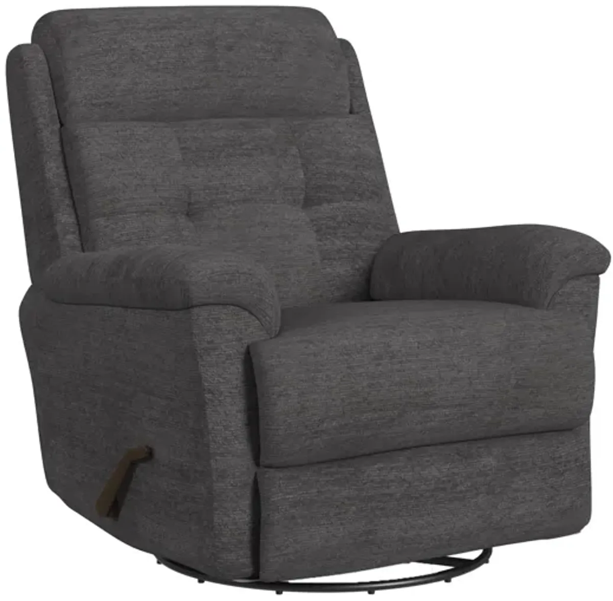 Sophisticated Steel Perfect Match Swivel Gliding Recliner