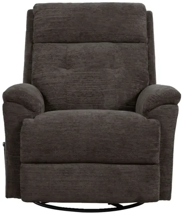 Sophisticated Steel Perfect Match Swivel Gliding Recliner