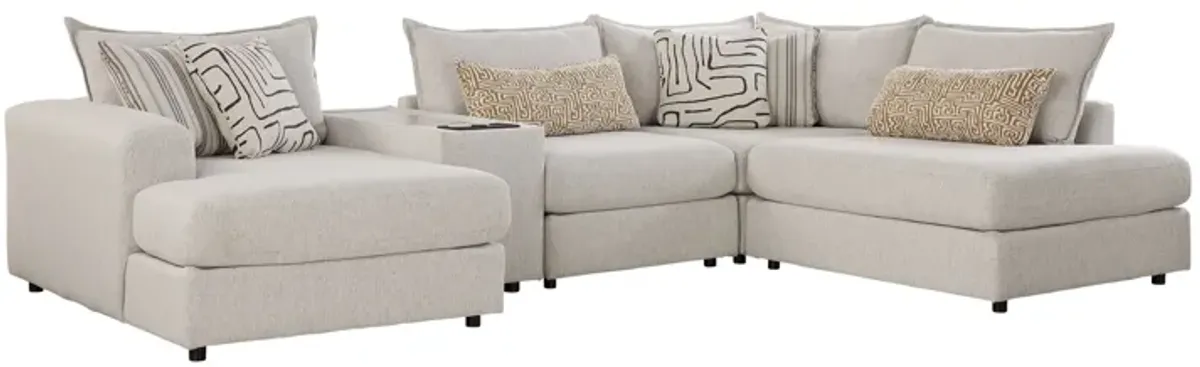 Dream 5-Piece Console Sectional with Left Arm Facing Chaise