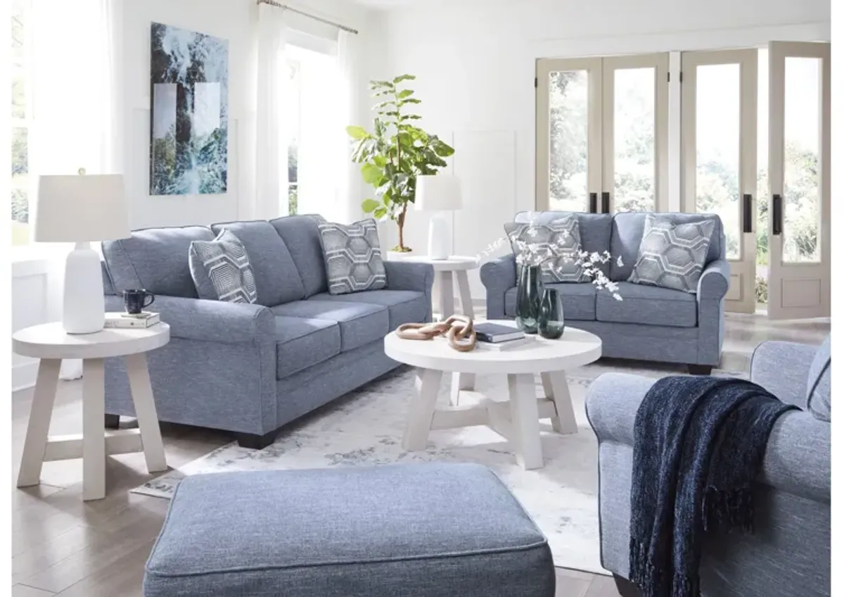 Carissa Manor Denim 10-Piece Living Room Set
