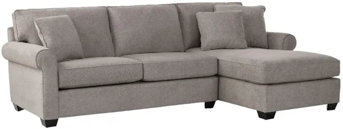 Camila 2-Piece Sectional with Right Arm Facing Chaise by Detroit Furniture Collection