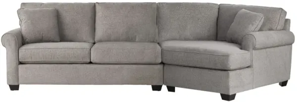Camila 2-Piece Sectional with Right Arm Facing Cuddler Chaise by Detroit Furniture Collection