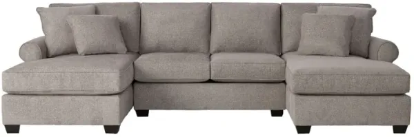 Camila 3-Piece Sectional with Dual Chaises by Detroit Furniture Collection