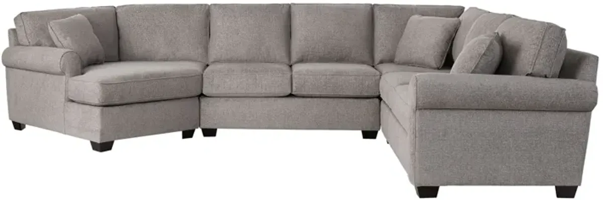 Camila 3-Piece Sectional with Left Arm Cuddler Chaise by Detroit Furniture Collection