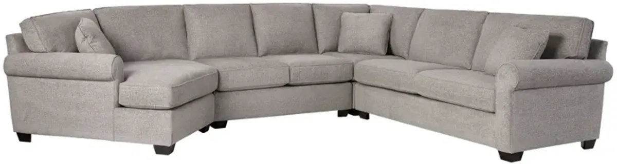 Camila 3-Piece Sectional with Left Arm Cuddler Chaise by Detroit Furniture Collection