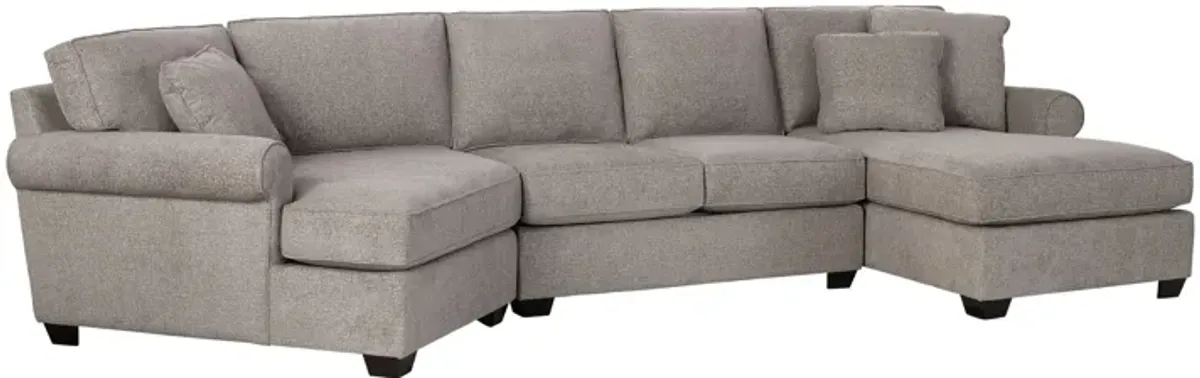 Camila 3-Piece Sectional with Right Arm Facing Chaise by Detroit Furniture Collection