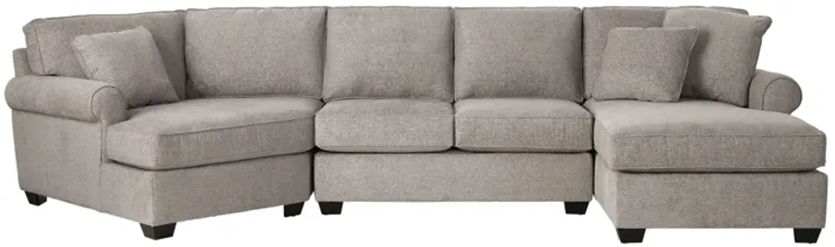 Camila 3-Piece Sectional with Right Arm Facing Chaise by Detroit Furniture Collection