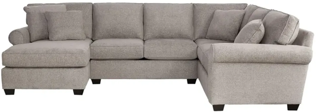 Camila 3-Piece Sectional with Right Arm Facing Corner Sofa by Detroit Furniture Collection