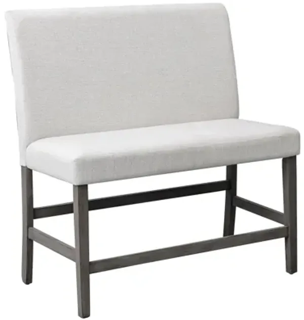 Bolin Upholstered Counter Height Bench With Back