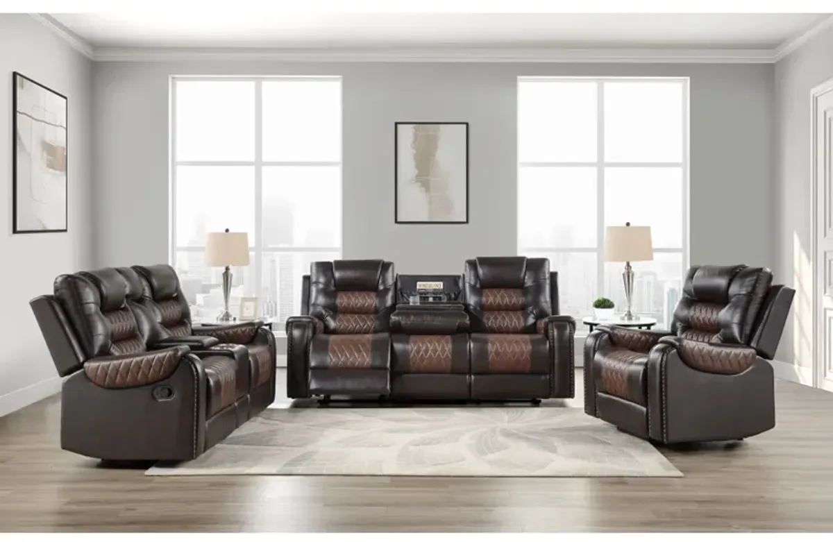 Hart Reclining Loveseat with Console & Power Outlet