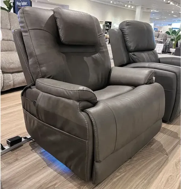 Zecliner Model 2 Smoke Ergonomic Triple Power Sleep Recliner with Lift by Flexsteel