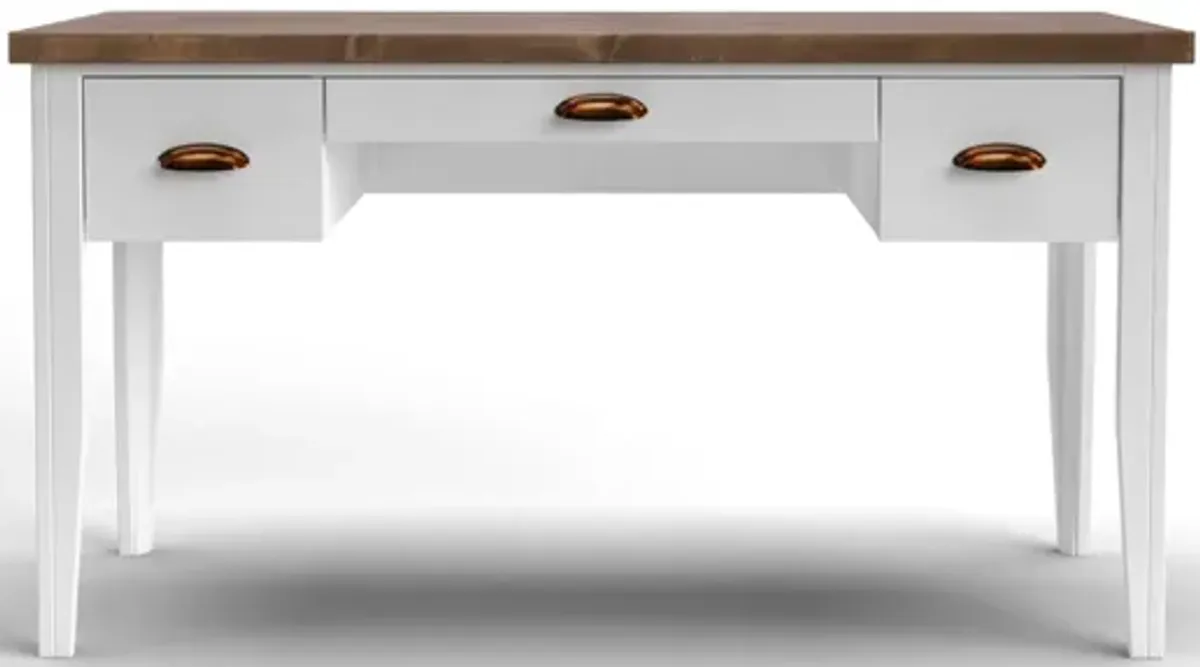 Hampton 53 inch Writing Desk - Jasmine and Barnwood