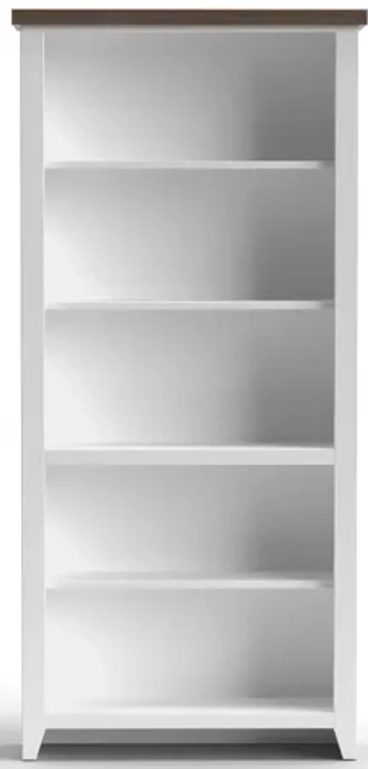 Hampton 72 inch 5-shelf Bookcase - Jasmine and Barnwood