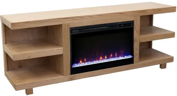 Laurel Canyon 65" Fireplace TV Stand - Natural