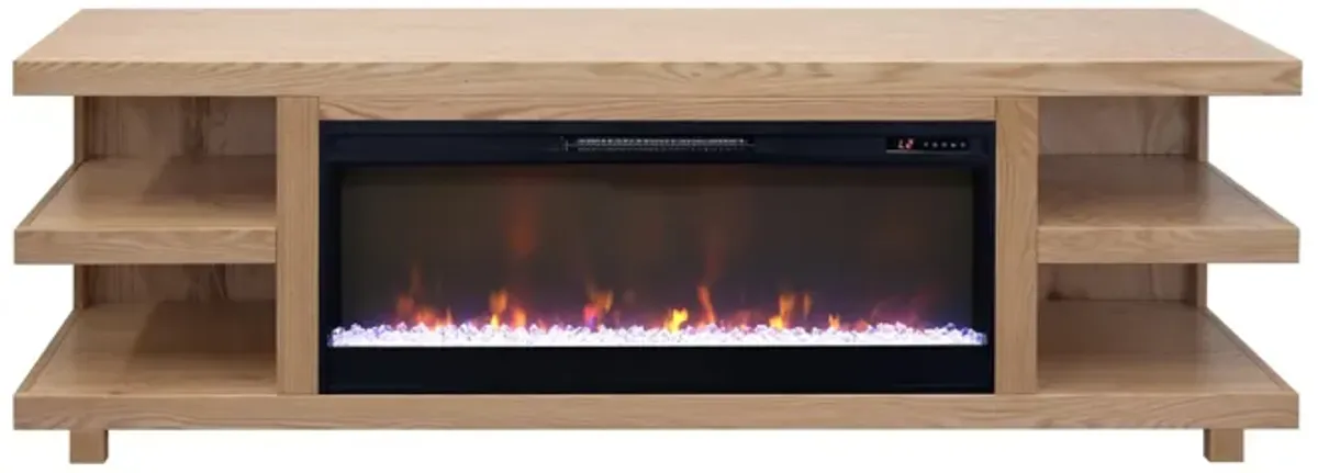 Laurel Canyon 82" Fireplace TV Stand - Natural