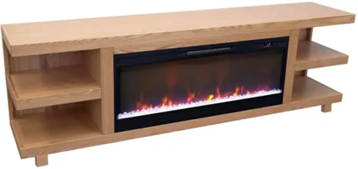 Laurel Canyon 82" Fireplace TV Stand - Natural
