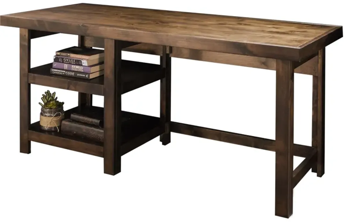 Sausalito 60 inch Workstation Desk - Whiskey